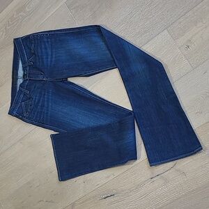 EUC Rock & Republic Kasandra Black Jewel Denim Jeans Boot Cut Pants Wome…